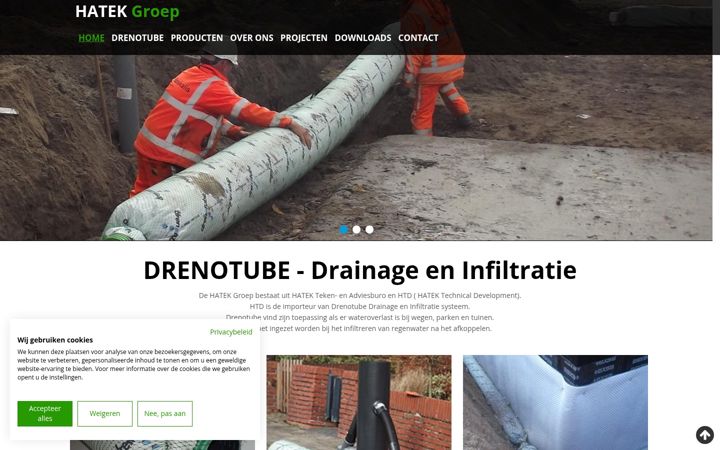 Screenshot of drenotube.nl