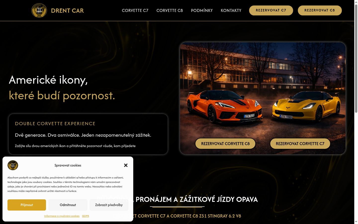 Snímek obrazovky baneru souhlasu zobrazeného před jakoukoli interakcí
