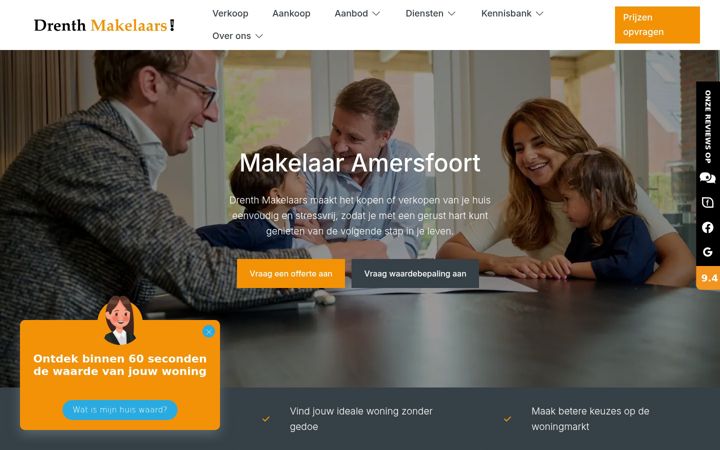 Screenshot of drenthmakelaars.nl