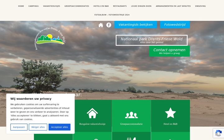 Screenshot of drents-friesewold.nl