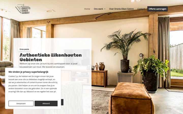 Screenshot of drentseikengebint.nl