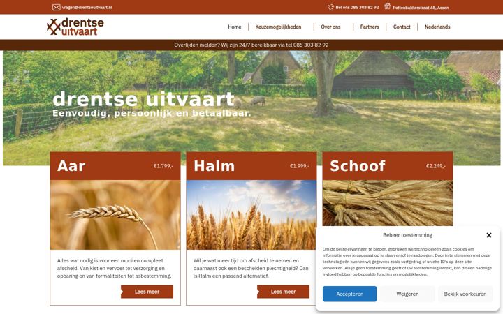 Screenshot of drentseuitvaart.nl