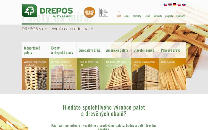 Snímek obrazovky drepos.cz