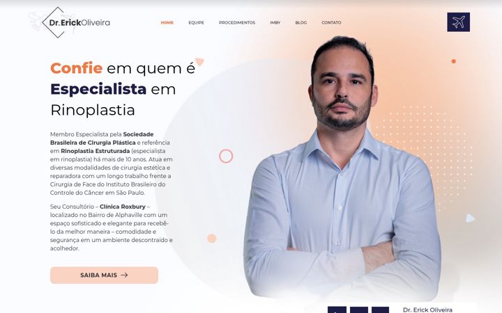 Screenshot von drerickoliveira.com.br