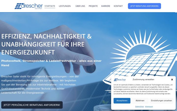 Zrzut ekranu drescher-solar.de
