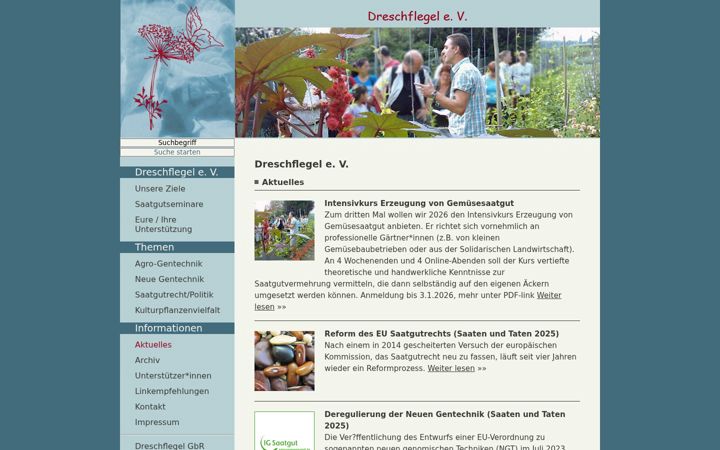 Zrzut ekranu dreschflegel-verein.de