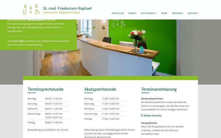 Zrzut ekranu dresden-allgemeinmedizin.de