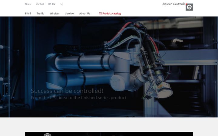 Screenshot of dresden-elektronik.com