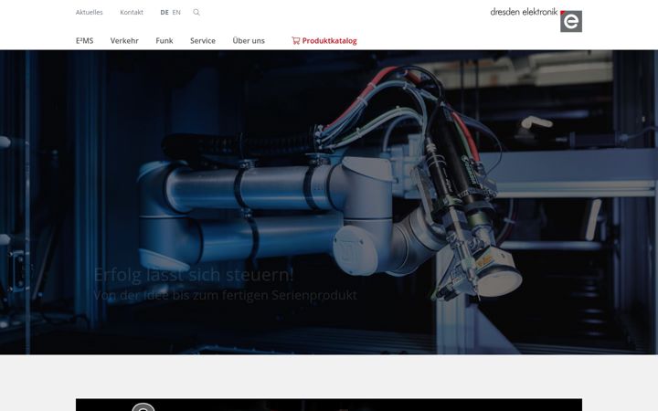 Screenshot of dresden-elektronik.de
