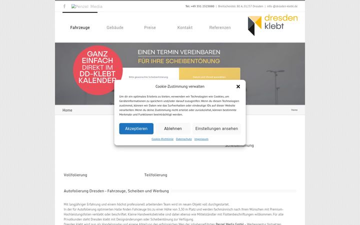 Screenshot του dresden-klebt.de