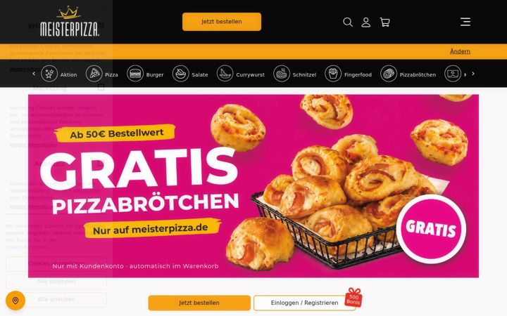 Screenshot of dresden-meisterpizza.de
