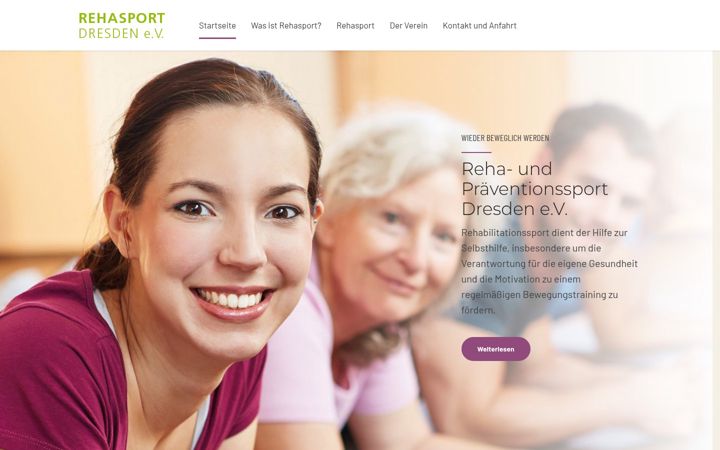 Screenshot of dresden-rehasport.de