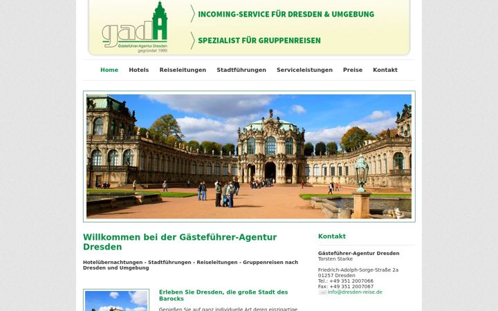 Screenshot of dresden-reise.de