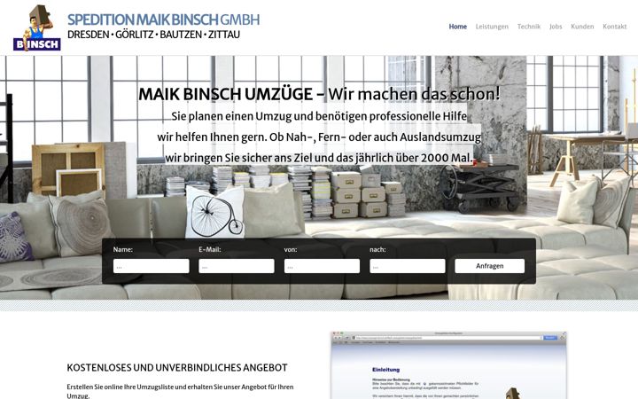 Екранна снимка на dresden-umzug.eu