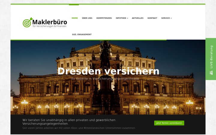 Screenshot of dresden-versichern.de