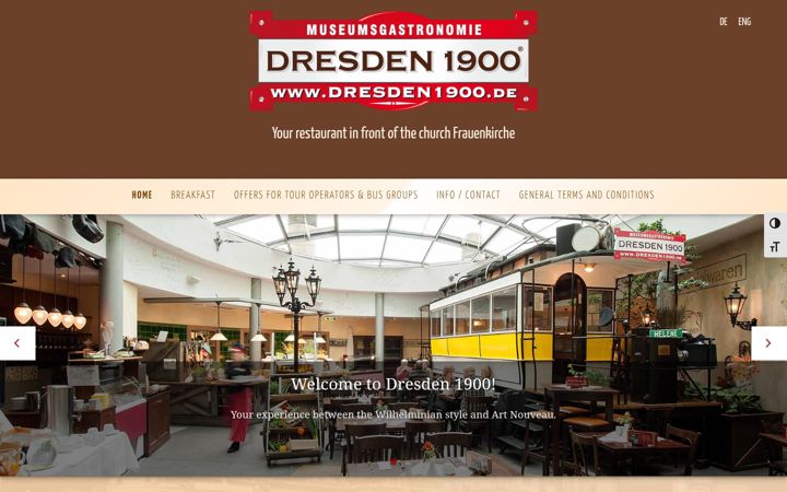 Screenshot of dresden1900.de
