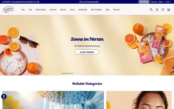 Screenshot of dresdner-essenz.com