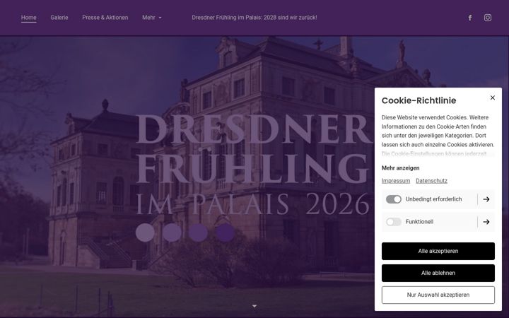 Screenshot of dresdner-fruehling-im-palais.de