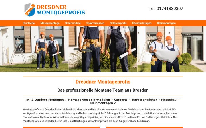 Screenshot of dresdner-montageprofis.de