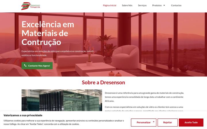 Screenshot of dresenson.com