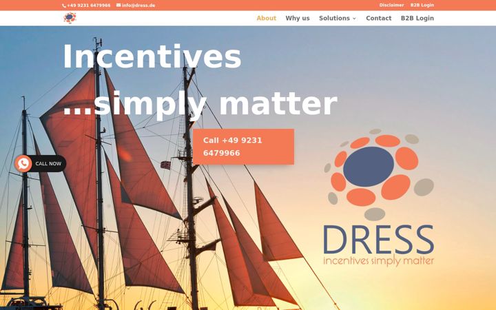 Screenshot of dress.de