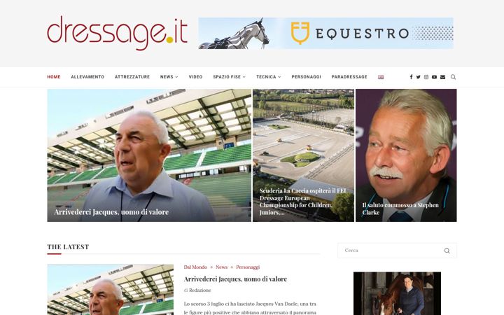 Screenshot of dressage.it