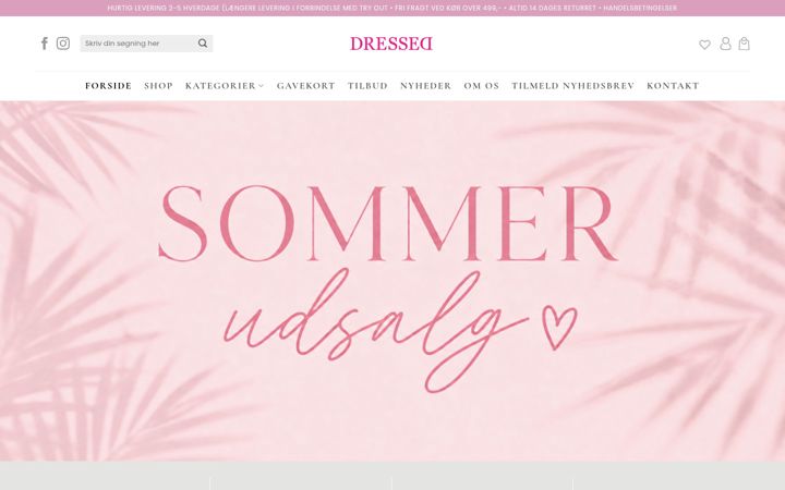 Skjermbilde av dressed.dk