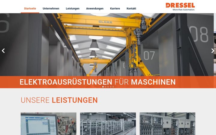 Screenshot of dressel.de
