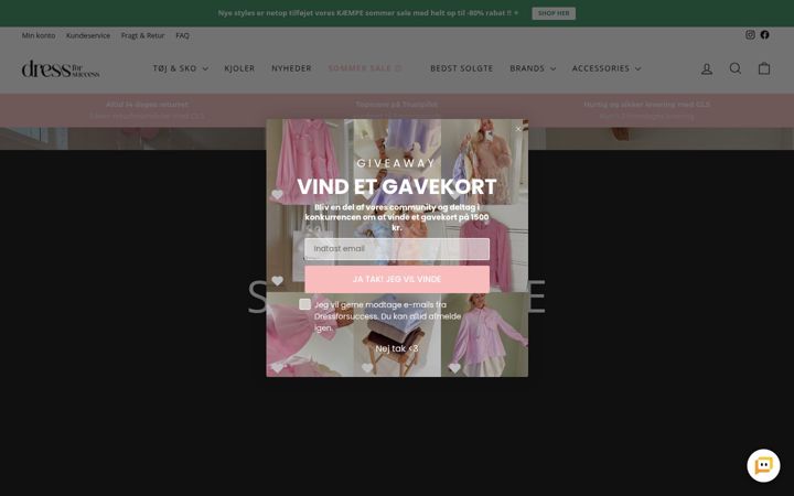 Skjermbilde av dressforsuccess.dk