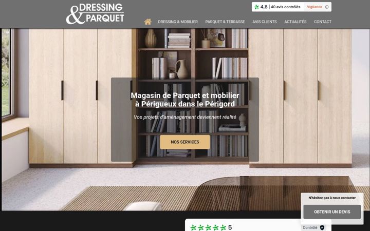 Screenshot of dressingetparquet.com