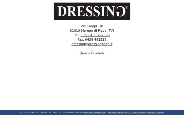 Screenshot of dressingshop.it