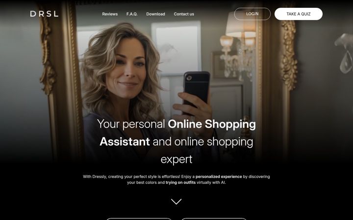 Screenshot of dressly.world