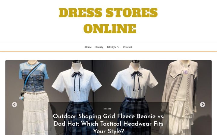Screenshot of dressstoresonline.net