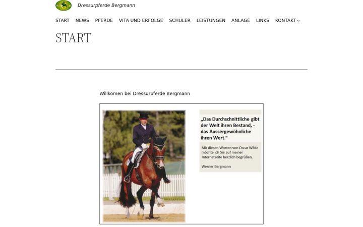 Screenshot of dressurpferde-bergmann.de