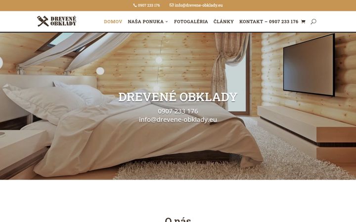 Екранна снимка на drevene-obklady.eu