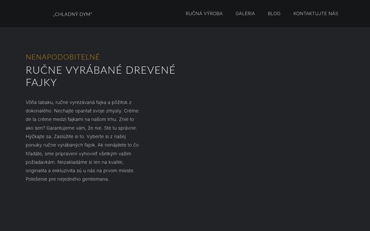 Screenshot ta' drevenefajky.sk