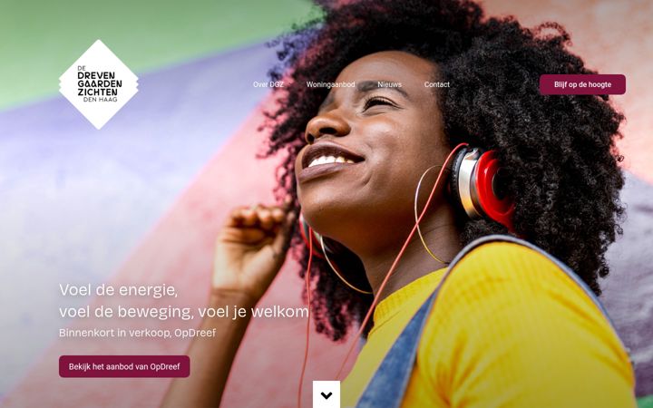 Screenshot of drevengaardenzichten.nl