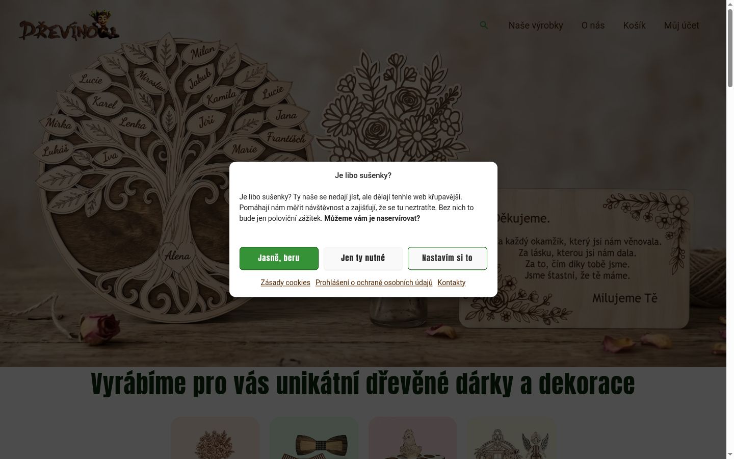 Sutikimo reklamjuostės, rodytos prieš bet kokią sąveiką, ekrano kopija