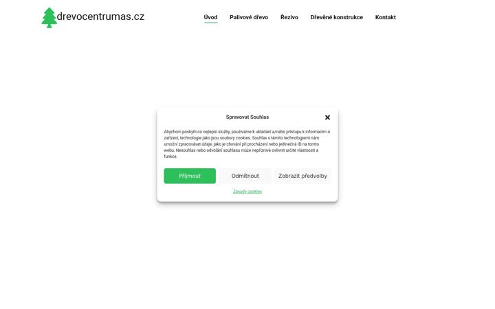 Kuvakaappaus sivustosta drevocentrumas.cz