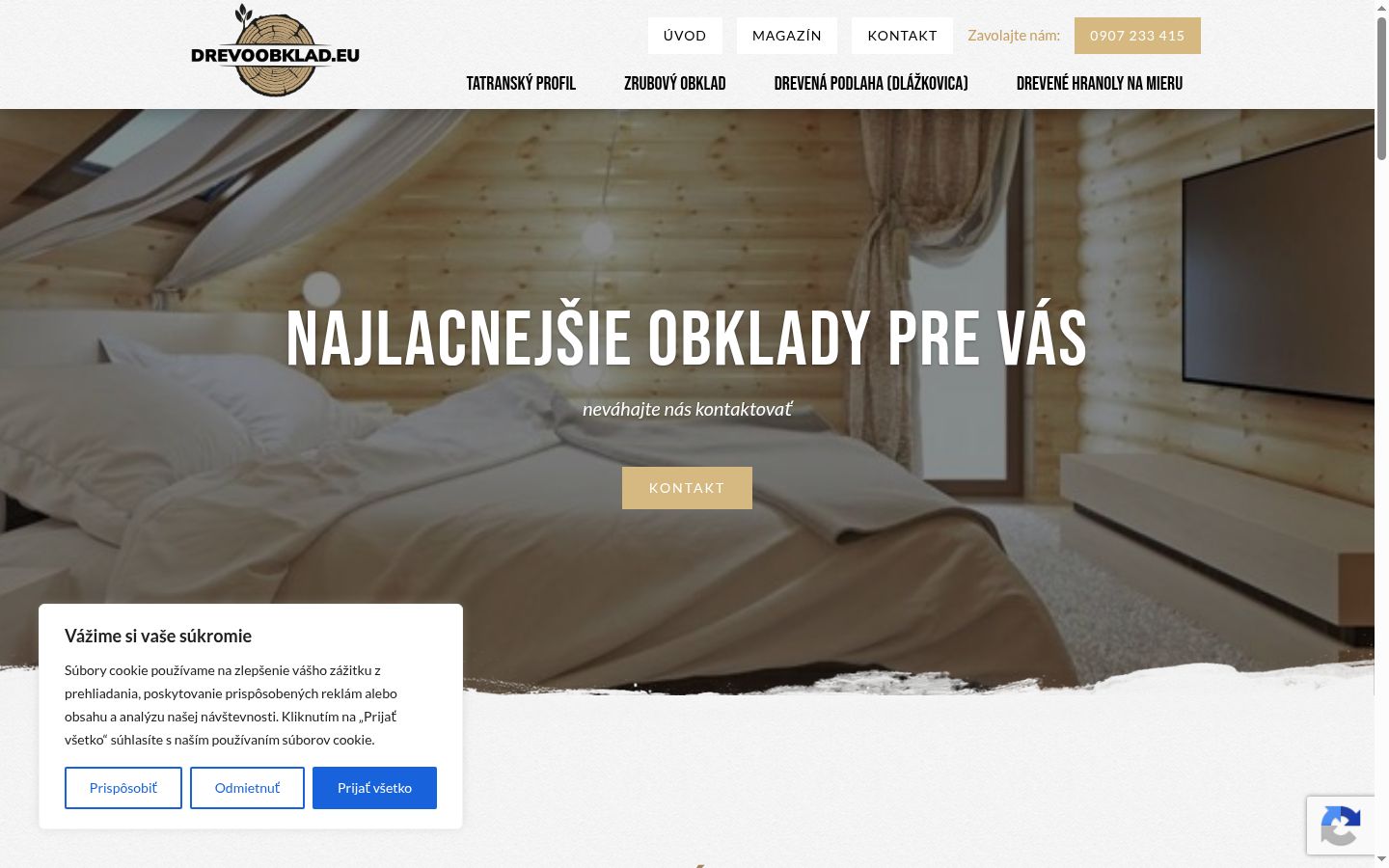 Skärmbild av samtyckesbannern som visades före någon interaktion
