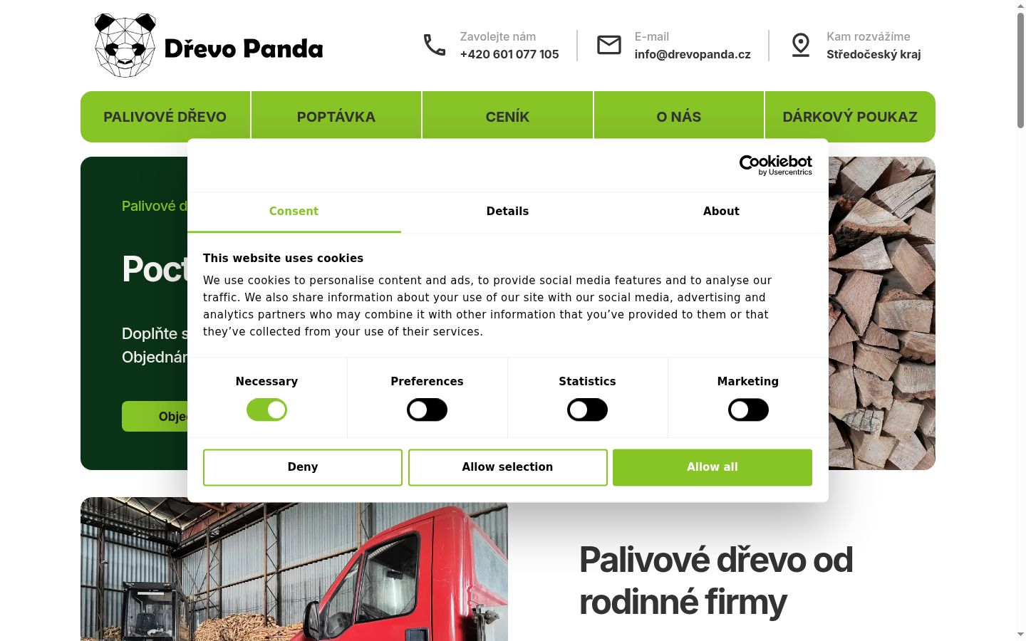 Zrzut ekranu banera zgody wyświetlanego przed jakąkolwiek interakcją