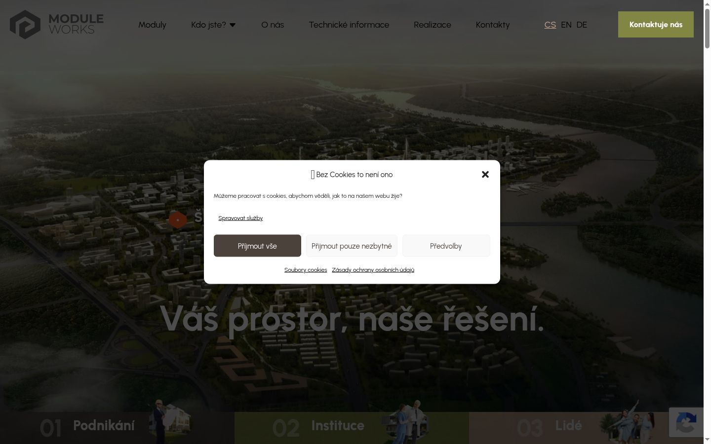 Snímek obrazovky baneru souhlasu zobrazeného před jakoukoli interakcí
