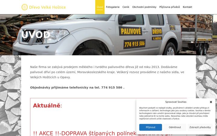 Snímek obrazovky drevovh.cz