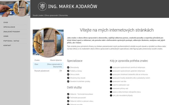 Snímek obrazovky drevoznalec.cz