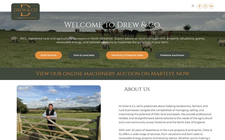 Captură de ecran a drew-co.co.uk