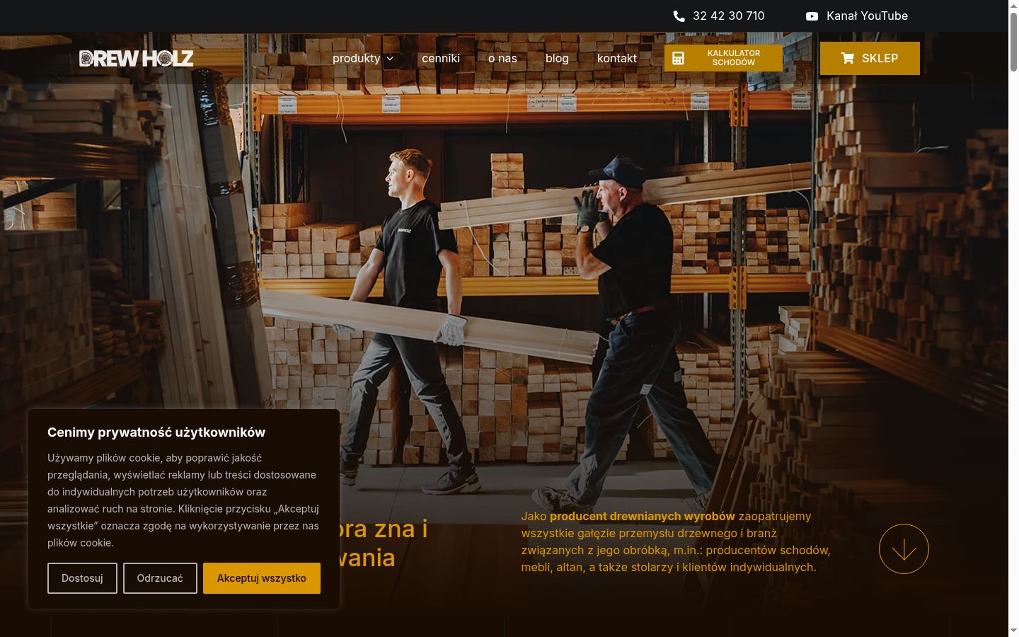 Captura de pantalla del banner de consentimiento mostrado antes de cualquier interacción