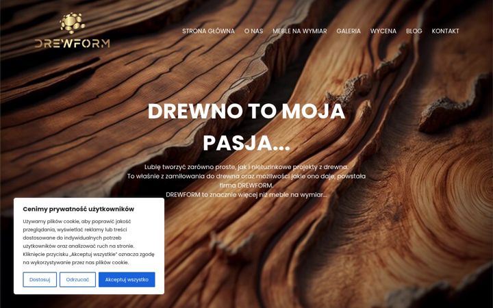 Screenshot of drewform.com