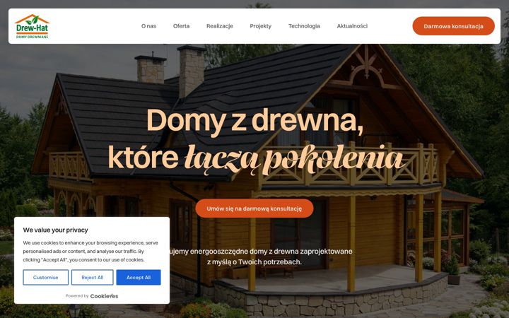 Screenshot of drewhat.pl
