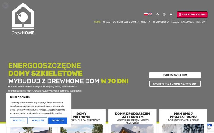 Captura de pantalla de drewhome.com.pl