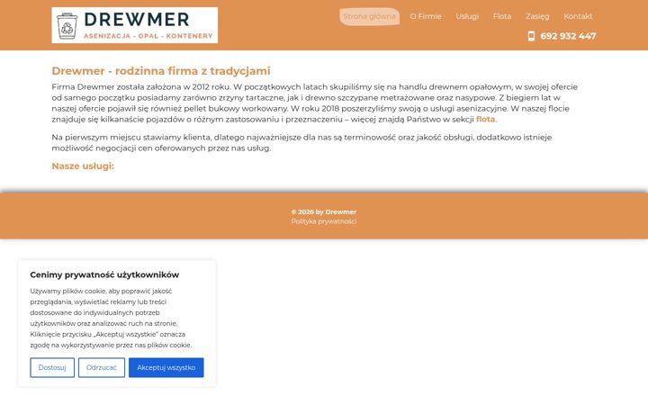 Screenshot of drewmer.pl